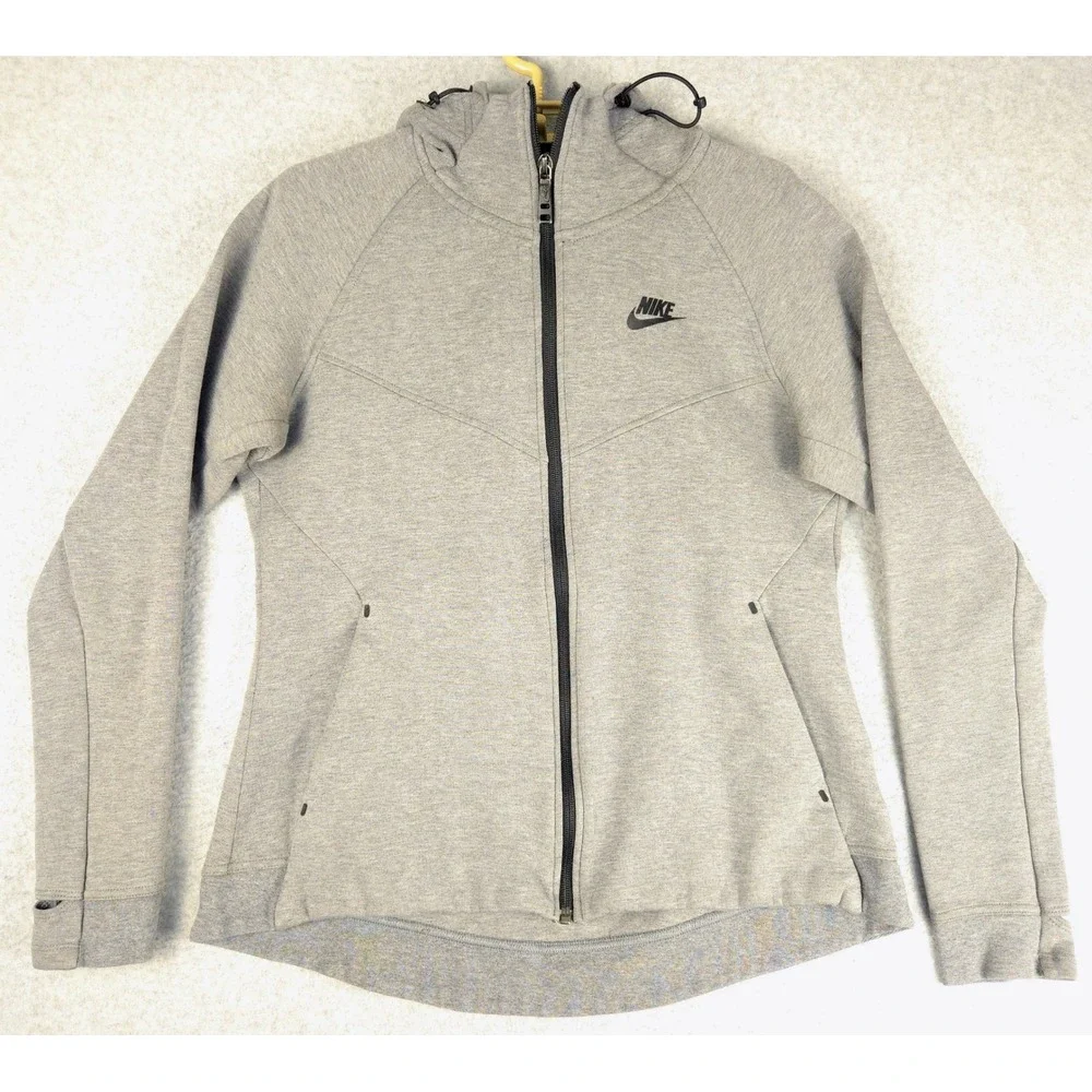 Nike Sportswear Tech Fleece Full Zip‎ Windrunner Grey 683794-091 Womens Large